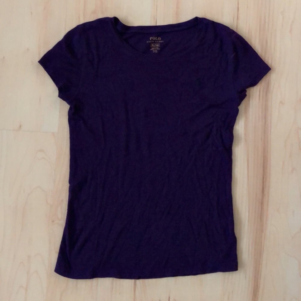 polo ralph lauren royal purple soft cotton tee